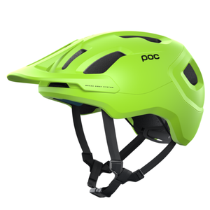 POC Axion SPIN 2021 Fluorescent yellow/Green matt Cyklistická prilba