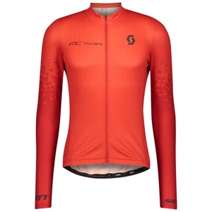Scott Shirt M's RC Team 10 l/sl fiery red/ dark grey 2021 Dres