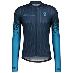 Scott Shirt M's RC Team 10 l/sl midnight blue/ atlantic blue 2021 Dres