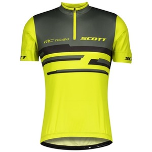 Scott Shirt M's RC Team 20 s/sl sulphur yellow/ smoked green 2021 Dres