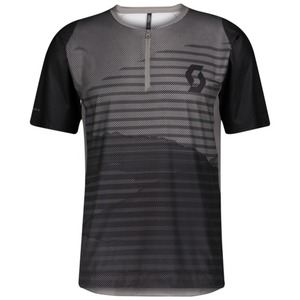 Scott Shirt M's Trail Vertic Zip s/sl black/ slate grey 2021 Dres