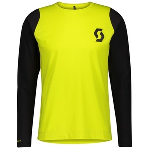 Scott Shirt M's Trail Progressive l/sl sulphur yellow/ black 2021 Dres