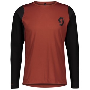 Scott Shirt M's Trail Progressive l/sl rust red/ black 2021 Dres