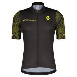 Scott Shirt M's RC Team 10 SS black/ sulphur yellow 2022 Dres