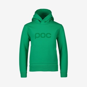 POC Hood Jr 2021 Emerald green Cyklistická mikina s kapucňou