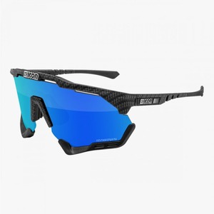 SCicon Aeroshade XL Carbon Matt, Blue/Multimirror, Cyklistické okuliare