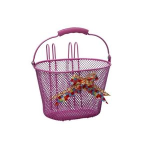 New Looxs košík na riadidlá detský ružový - arabella pink